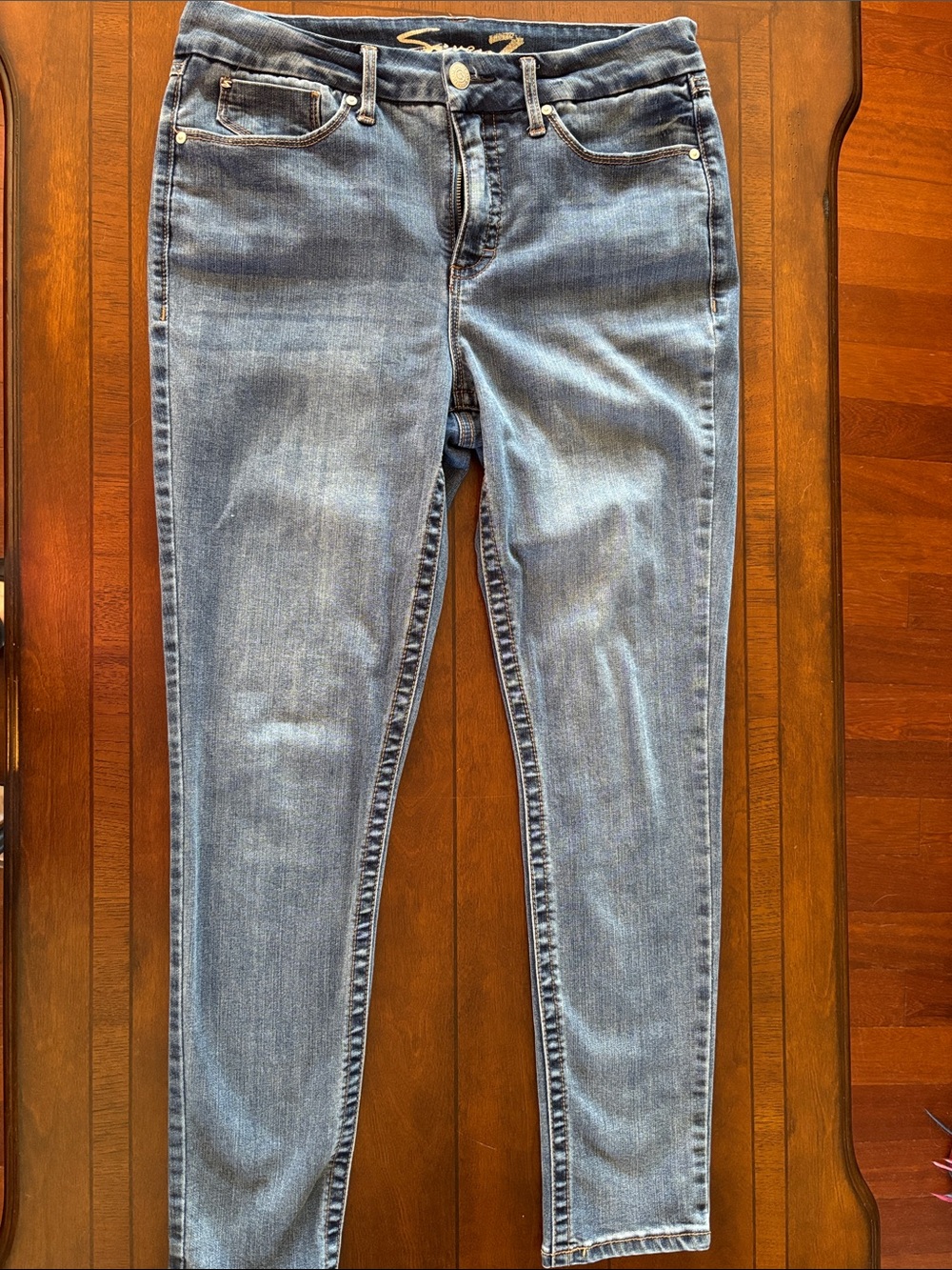 Womens Blue Slim Fit Jeans